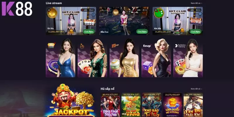 Top 10 trò chơi K88 cực hot