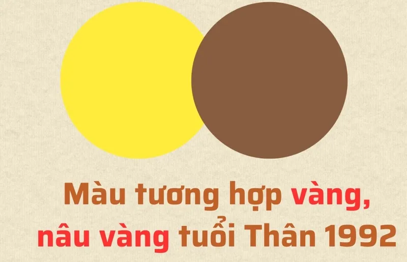 Màu sắc phù hợp với người sinh năm 1992