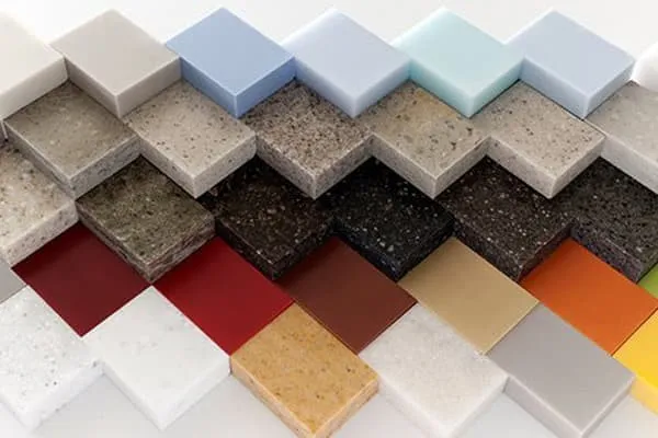 Hình ảnh đá Solid Surface với các thành phần cấu tạo