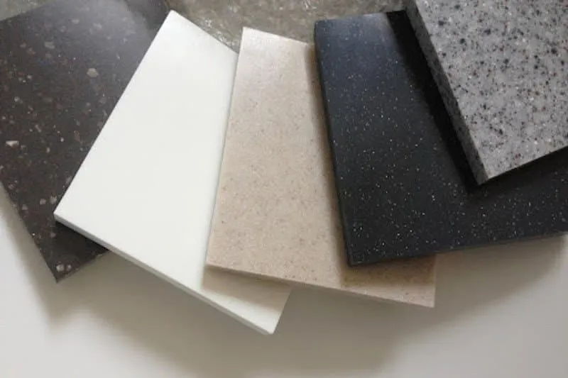 Hình ảnh thi công đá Solid Surface trong nội thất