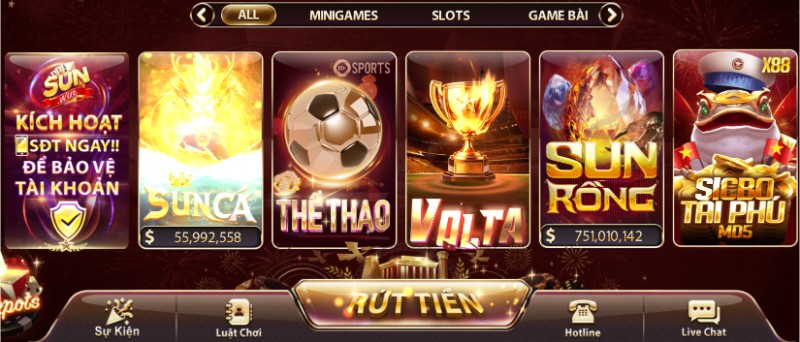 Sunwin là cổng game #1 tại thị trường Việt Nam