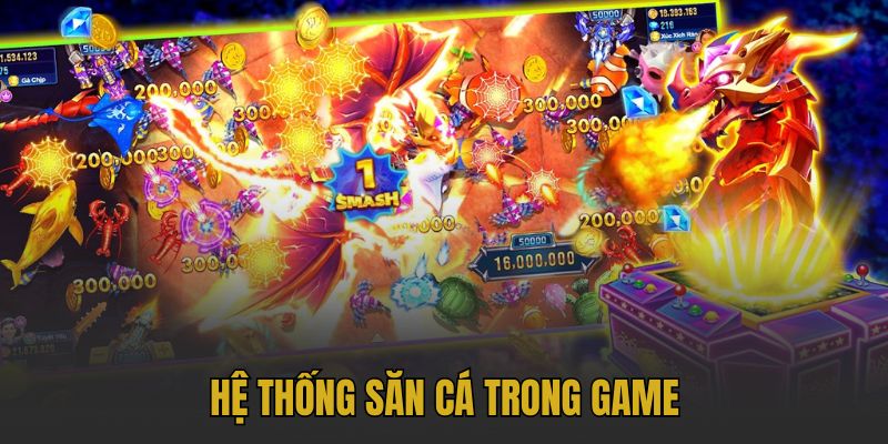 Hệ thống săn cá trong game