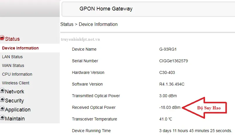 Đổi mật khẩu WiFi trên modem GPON FPT