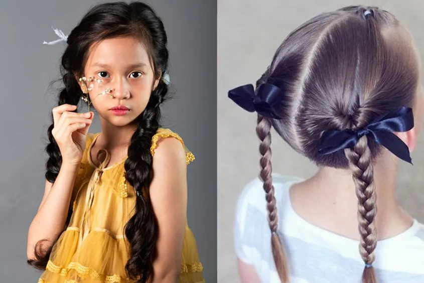 Kiểu tóc cho bé gái đi tiệc thêm phần đáng yêu