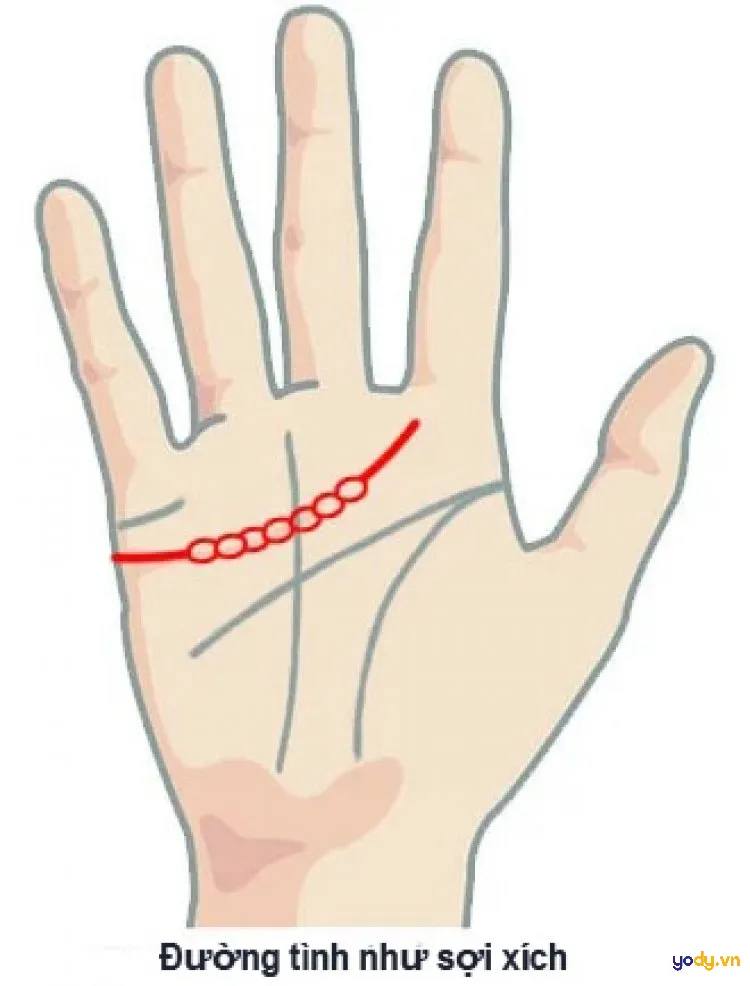 Đường tình duyên hình sợi xích